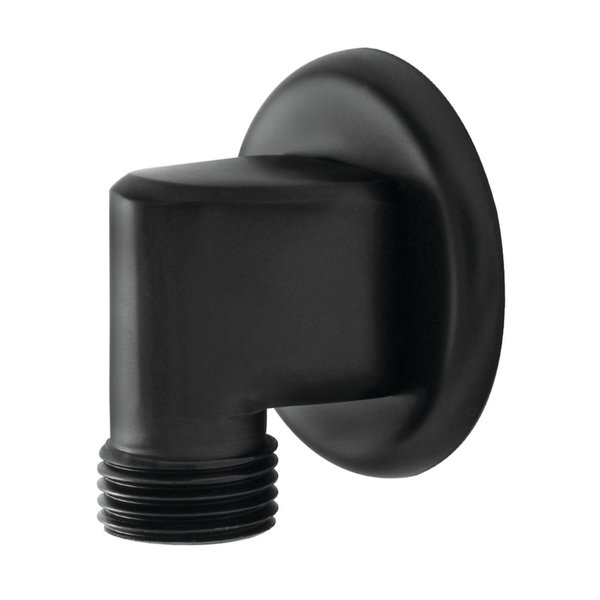 Showerscape K173A0 Wall Mount Water Supply Elbow, Matte Black K173A0